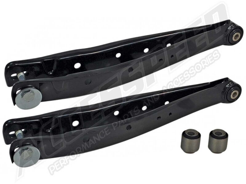 Pair of SPC #67660 Rear +/- 2.0 Degree Adjustable Lower Camber Arms, 2008-22 Subaru, Scion, Toyota