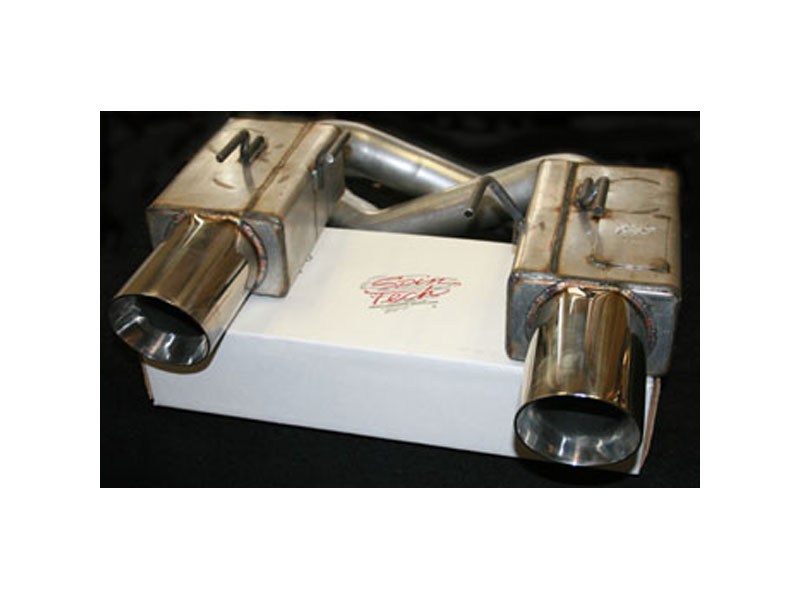 Spintech 1ABM31 Aluminized Steel 2.5" Axle-Back Exhaust for 2010-2015 Chevrolet Camaro SS V8