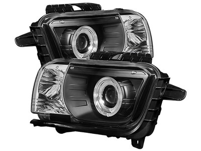 Spyder 5034236 2010-2015 Camaro Dual Halo Projector Headlights - Black