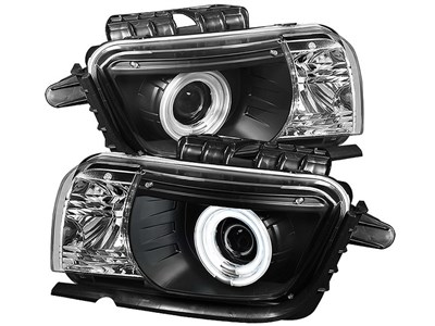Spyder 5042354 2010-2015 Camaro Dual CCFL Halo Projector Headlights- Black
