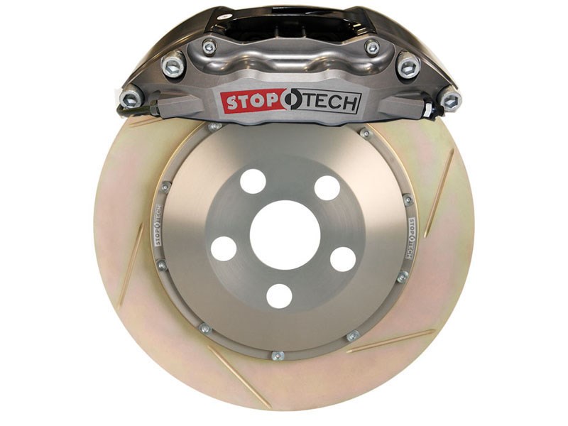 StopTech 83.193.0057.R3 2010-2013 Camaro SS Rear Trophy Brake Kit 4-Piston Slotted Zinc Rotors