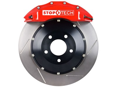 StopTech 83.193.6700.71 2010-2013 Camaro SS V8 Front Big Brake Kit 6-Piston Slotted 355mm Rotors Red