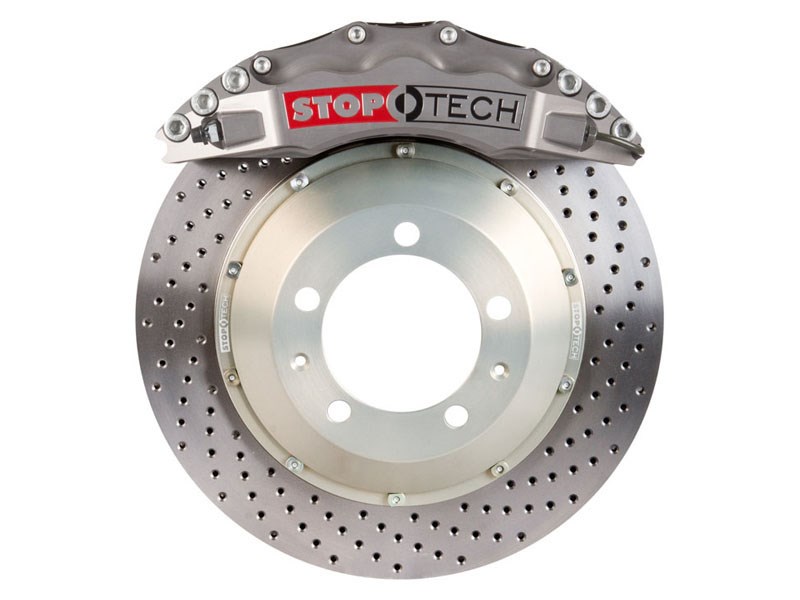 StopTech 83.193.6700.R2 2010-2013 Camaro SS Front Big Brake Kit 6-Piston X-Drilled 355mm Rotors