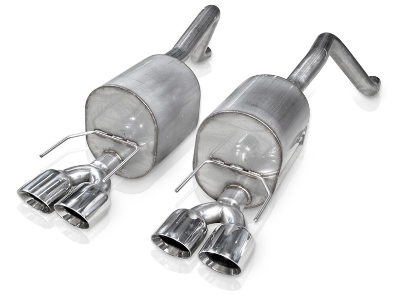 Stainless Works C605CBQUAD Axle-Back 2.5" Exhaust System 2005-2008 Corvette C6