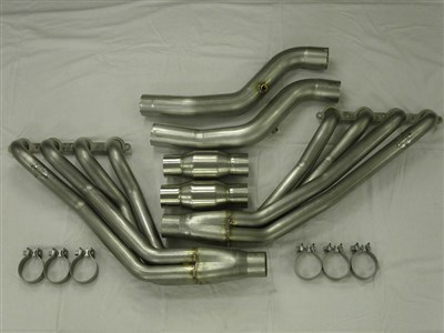 Stainless Works C6092HCAT Long Tube 2" Headers With Cats Factory Connect 2009-2013 Corvette C6