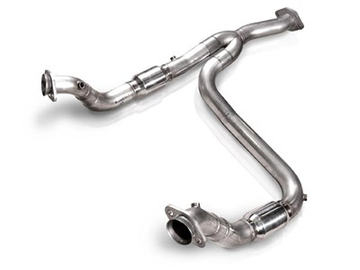 Stainless Works FTECODPCAT Stainless 3" Catted DownPipe Y-Pipe for 2011-2014 Ford F-150 3.5 EcoBoost