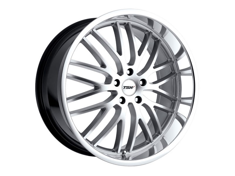 TSW 1780SNT405110S72 17x8 Snetterton 5x110 +40mm Wheel - HyperSilver With Mirror Polished Lip