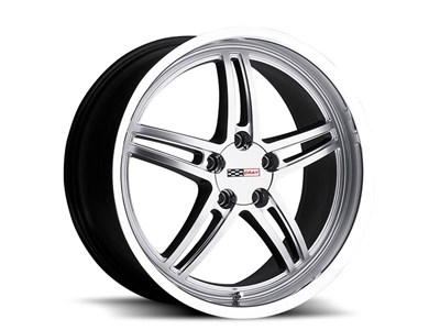 Cray 1890CRS505121S70 Scorpion 18x9.0 Front Corvette Wheel - HyperSilver With Mirror Cut Lip