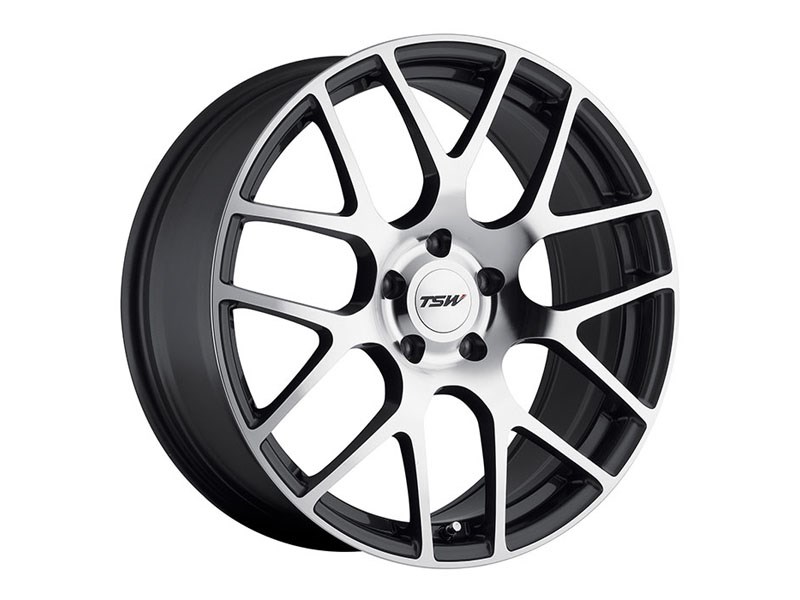 TSW 1890NUR505121S70 Forged Nurburgring 18x9 Front Wheel Gunmetal With Mirror Cut Face