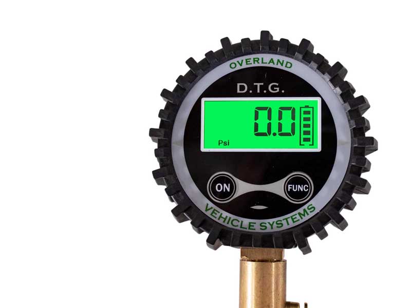 Up Down Air 12010001 Digital Tire Gauge with Valve Kit & Storage Bag