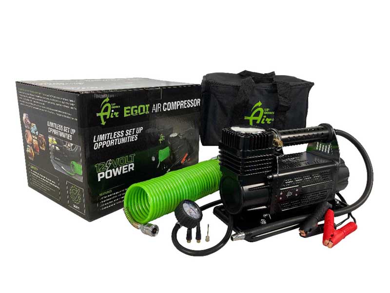 Up Down Air 12099917 Air Compressor System 5.6 CFM With Storage Bag Hose & Attachments Single Motor