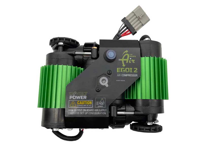 Up Down Air 12099918 EGOI II Permanent On Board Dual Motor Air Compressor System 6.35 CFM