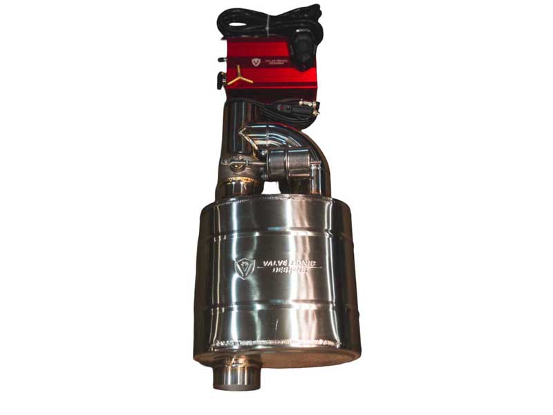 Valvetronic UVM.63MM.X1 Universal Muffler Kit Single Inlet Single Outlet 63MM 2.5-Inch, 1 Muffler