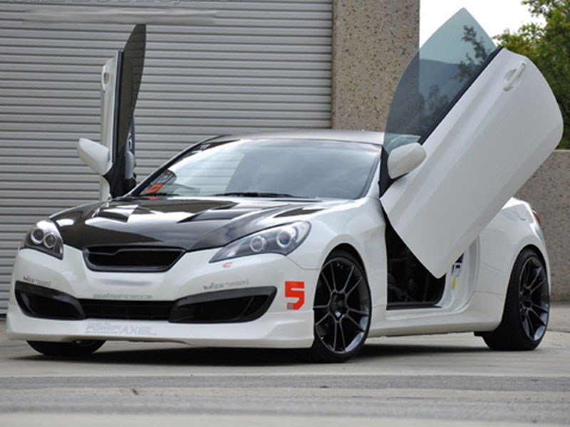 Vertical Doors VDCHYGEN09102DR Lambo Vertical Door Kit for 2009-2015 Hyundai Genesis Coupe