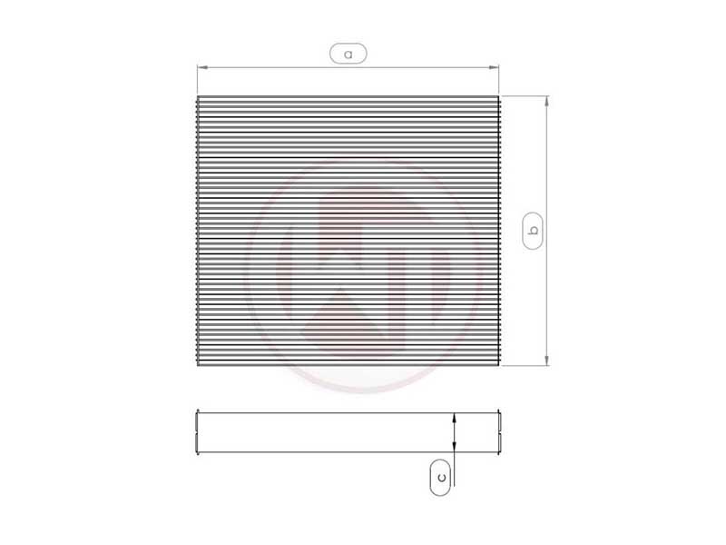 Wagner Tuning 004001007-001 Radiator Core 240x251x52