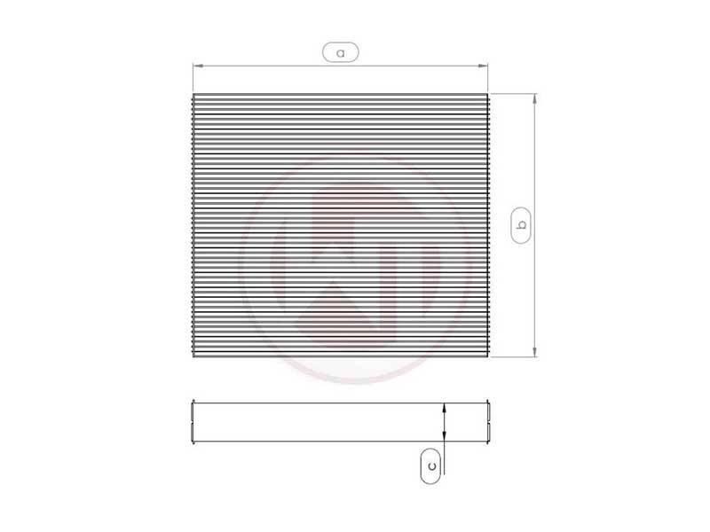 Wagner Tuning 004001010-001 Radiator Core 264x240x96