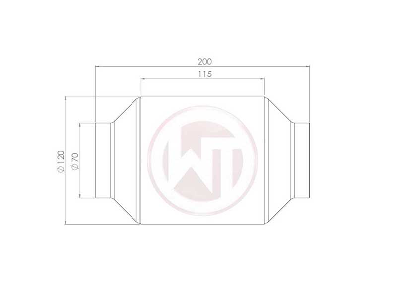 Wagner Tuning 009001013-200CPSI Racing Catalytic Converter 200CPSI with EU6 coating