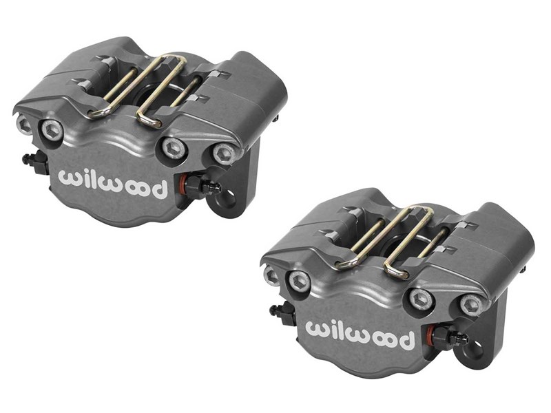 Pair of 2 Wilwood 120-10188 Dynapro Single LightWeight Calipers 3.25" Anodized Gray for 0.38" Disc