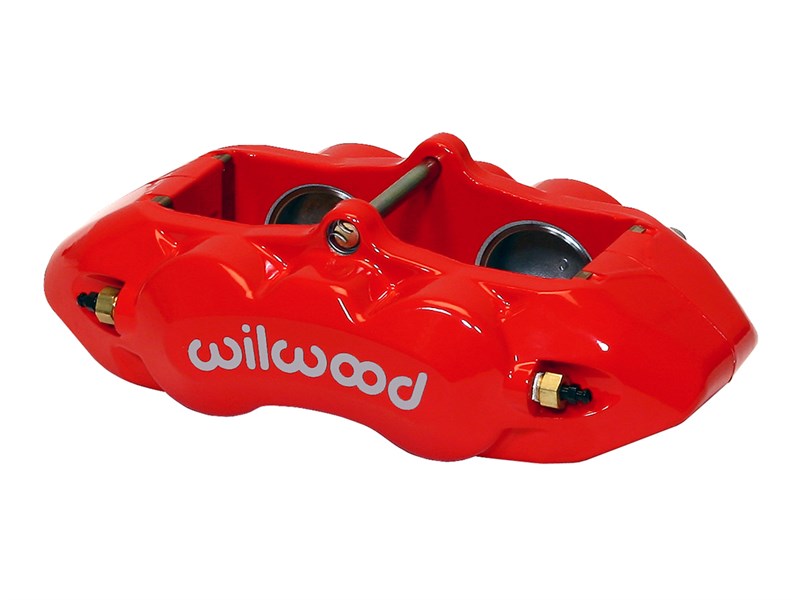 Wilwood 120-10525-RD D8-4 Caliper, Front, Red 1.88" Pistons, 1.25 Disc