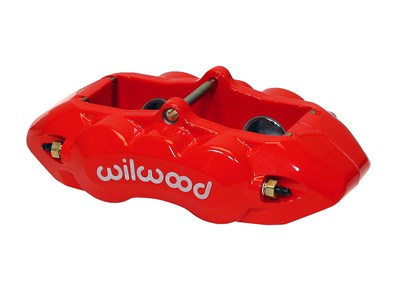 Wilwood 120-10526-RD D8-4 Caliper, Rear, Red 1.38" Pistons, 1.25" Disc