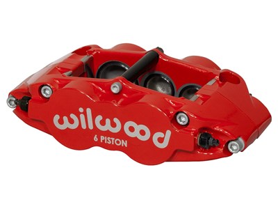 Wilwood 120-11779-RD FNSL6R Caliper- LH, Red 1.62 & 1.12 & 1.12" Pistons, 1.25" Disc