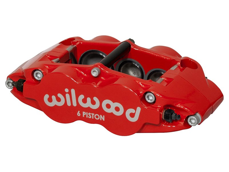 Wilwood 120-11780-RD FNSL6R Caliper- RH, Red 1.62 & 1.12 & 1.12" Pistons, 1.10" Disc