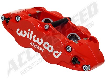 Wilwood 120-11782-RD FNSL4R Caliper, Red 1.12 & 1.12" Pistons, 1.10" Disc