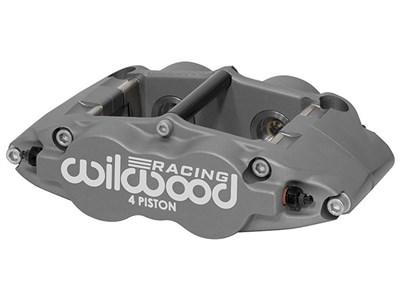 Wilwood 120-12602 FNSL4R-ST Caliper, Anodized Gray 1.12 & 1.12" Pistons, 1.10" Disc