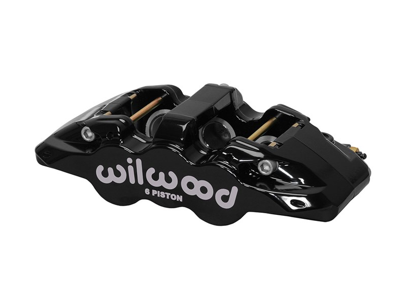 Wilwood 120-13294-BK AERO6 Caliper-L/H, Black 1.75 & 1.38 & 1.38" Pistons, 1.25" Disc
