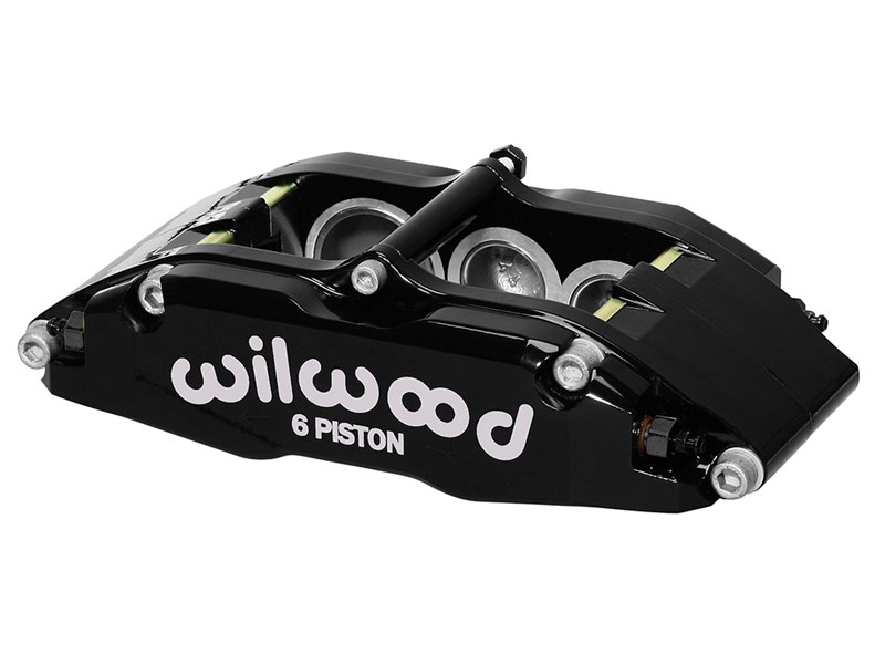 Wilwood 120-13383-BK BNSL6 Caliper- LH-Black 1.62 & 1.12 & 1.12" Pistons, 1.10" Disc