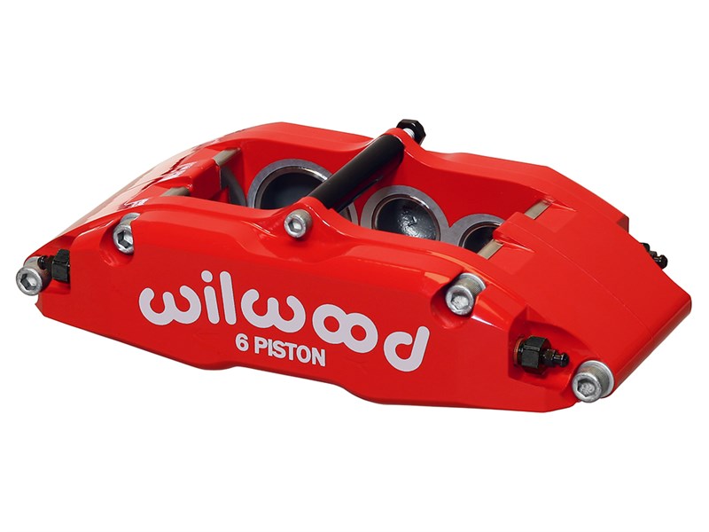Wilwood 120-13383-RD BNSL6 Caliper- LH-Red 1.62 & 1.12 & 1.12" Pistons, 1.10" Disc