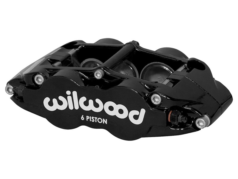Wilwood 120-14437-BK FNSL6R Dust Seal Caliper- LH, Black 1.62 & 1.12 & 1.12" Pistons, 1.10" Disc