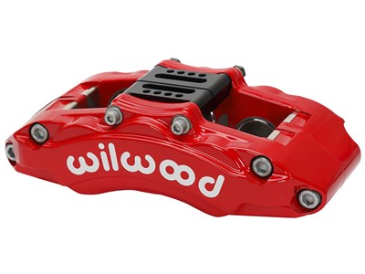Wilwood 120-14850-RD AT6 Caliper-R/H, Red 1.75 & 1.38 & 1.38" Pistons, .75" Disc