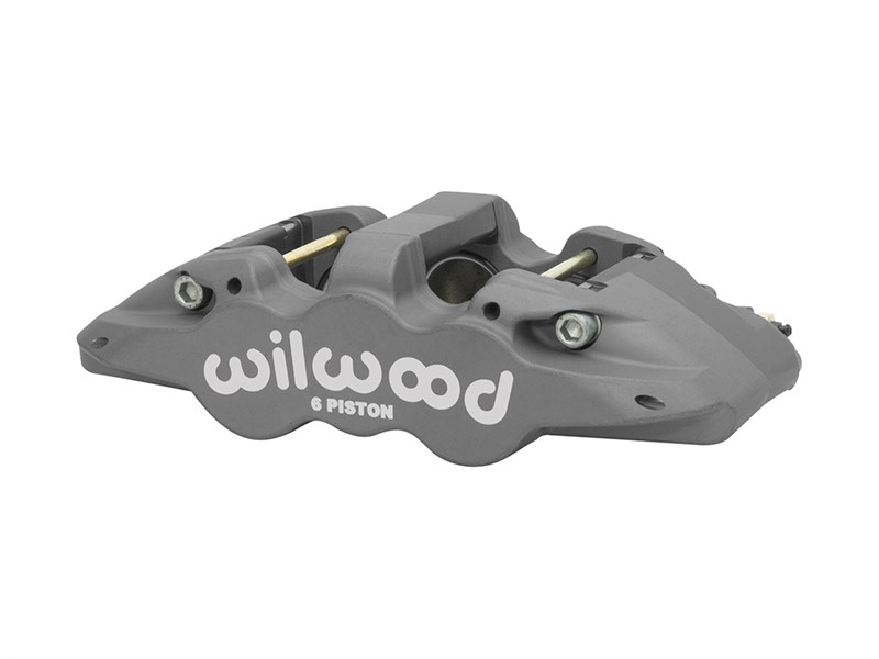 Wilwood 120-15527 AERO6-DS Caliper-L/H, Anodized Gray 1.75 & 1.62 & 1.62" Pistons, 1.25" Disc