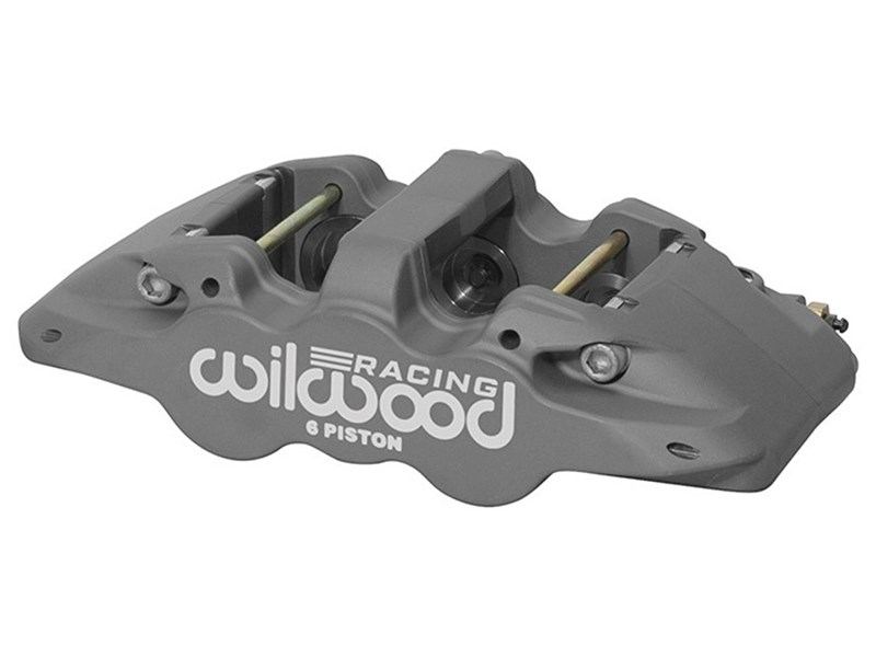 Wilwood 120-15768 AERO6-ST Caliper-R/H, Anodized Gray 1.62 & 1.12 & 1.12" Pistons, 1.25" Disc