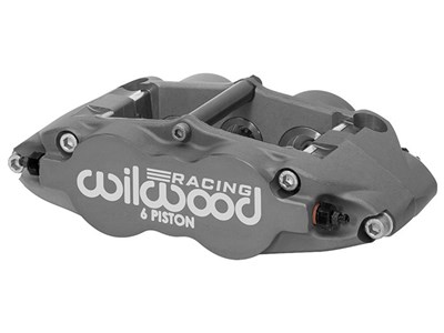 Wilwood 120-16054 FNSL6R-ST Caliper- LH, Anodized Gray 1.38 & 1.12 & 1.12" Pistons, 1.10" Disc