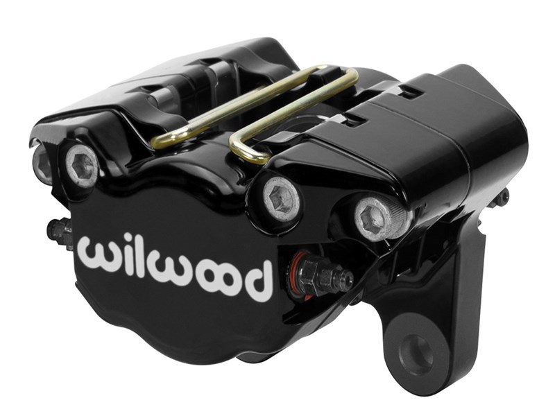Wilwood 120-16070-BK Dynapro Single-VW Caliper, 2.22" mt, Black 1.62" Pistons, .38" Disc