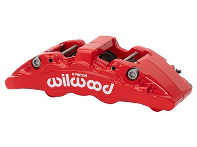 Wilwood 120-16830-RD Caliper, AERO-DM, F150-L/H, Red 1.75/1.62/1.62" Pistons, 1.25" Disc