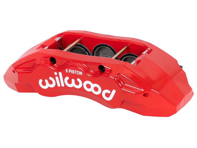 Wilwood 120-17641-RD TX6-DM Brake Caliper, 2.00/1.88/1.88, RH, Red For 2011-2019 GM 2500/3500