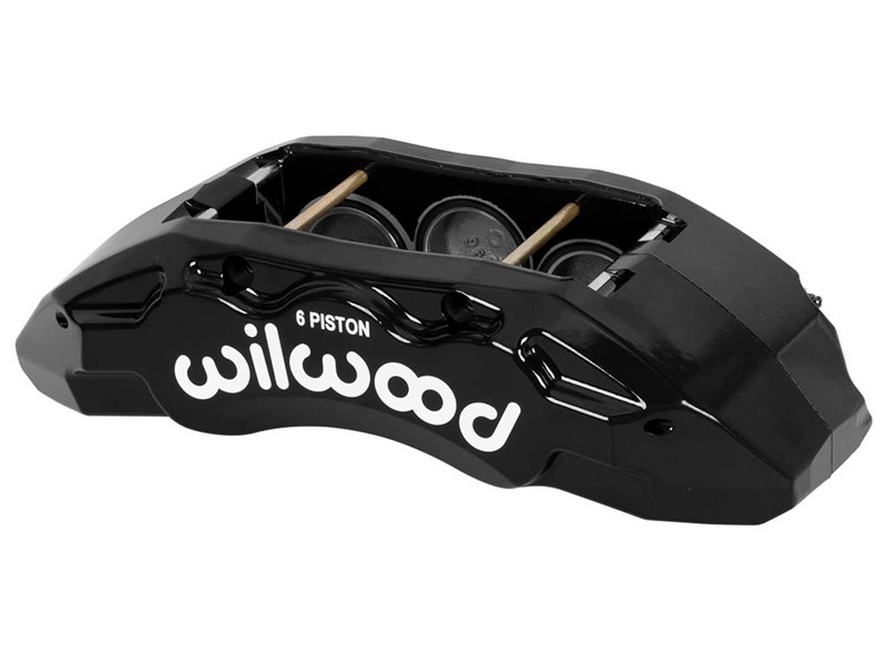 Wilwood 120-17694-BK TX6-DM Brake Caliper, 1.62, 1.38/1.38, LH, Black For 2023-up Ford F250/F350