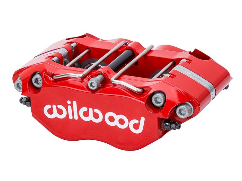Wilwood 120-18054-RD Narrow Dynapro Brake Caliper (Thin Pad), Red, 1.75" Pistons for 0.25" Disc