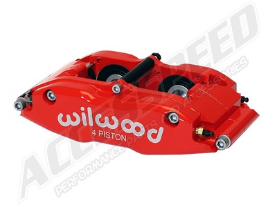 Wilwood 120-8062-LRD BNSL4R Caliper-Red 1.25" Pistons, 1.10" Disc