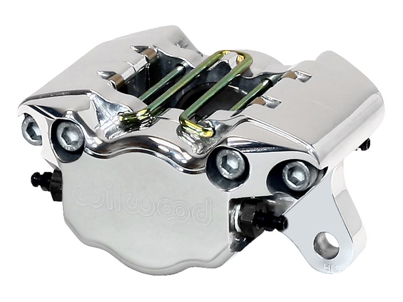 Wilwood 120-9689-PLP Dynapro Single Caliper-Polished 3.75" mt. 1.75" Pistons .19" Disc Long Piston