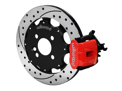 Wilwood 140-10206-DR CPB 11" Rear Big Brake Kit, Drilled, Red, 1990-2000 Civic, 1990-2001 Acura