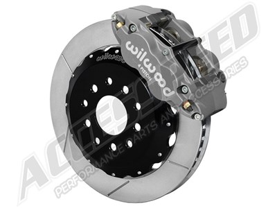 Wilwood 140-10692 Superlite 4R Front 12" Race Brake Kit, Slotted, Gray Anodized, 1994-2004 Mustang