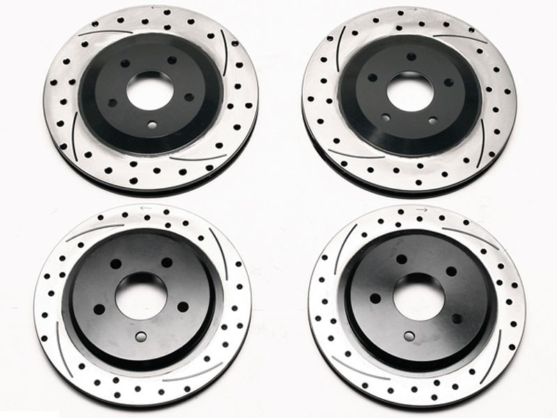Wilwood 140-11727-D Front & Rear ProMatrix 11.75" Performance Drilled Rotors, 1965-1982 Corvette