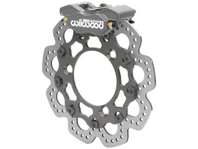 Wilwood 140-11773 GP320 Sprint Left Front Brake Kit, Gray Anodized, Drilled 10.50" Rotor