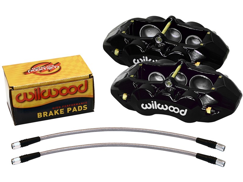 Wilwood 140-11857-BK Front D8-6 Replacement Caliper Upgrade Kit, Black, 1965-1982 Chevrolet Corvett