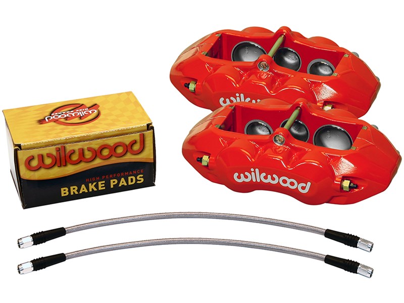 Wilwood 140-11857-R Front D8-6 Replacement Caliper Upgrade Kit, Red, 1965-1982 Chevrolet Corvette
