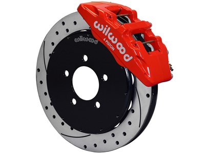 Wilwood 140-12048-DR Forged Dynapro 6 Front 13" Big Brake Kit, Red, Drilled, Factory Five Racing